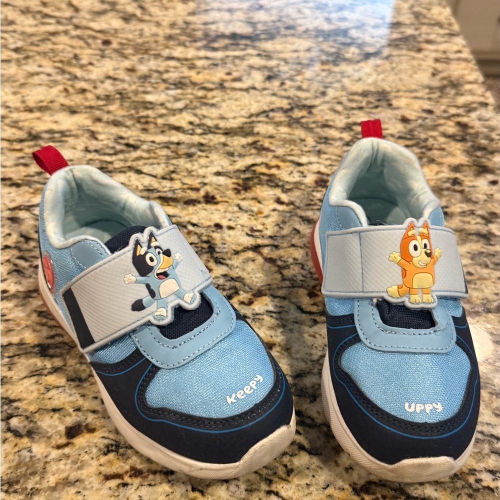 Kids Bluey light up button Cartoon Sneakers